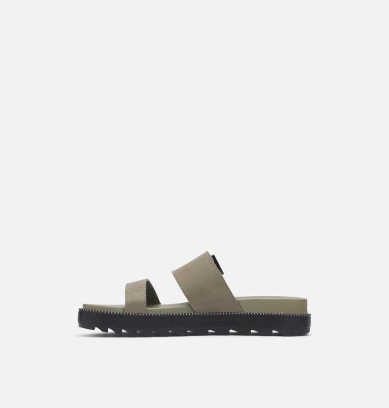 Womens Slides Olive - Sorel Roaming™ Buckle - 372189-PUS